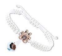 JONZIN Pulsera con Foto Personalizada-Pulseras Personalizadas con Proyección de Imagen,Pulseras Para Parejas,Regalo dia de la Madre para Madre Esposa Dama Amigo (Estilo 4)