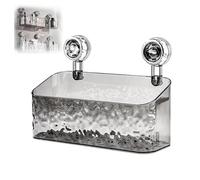 JoocLA Light Luxury Style Glacier Pattern Suction Cup Shelf,2024 New Suction Shower Caddy,Shower Dispenser Soap Organizer,Dispenser Soap Organizer,Suction Cup Shower Shelves (Size : Gray L)