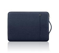 jooeer 15,6 Pulgadas Funda Portátil Bolsa Ordenador Compatible con 15,6" Notebook Chromebook, Sleeve PC Acolchada Fina de Poliéster Impermeable con Asa Bolsillo, Azul Marino