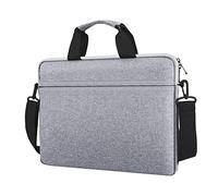 jooeer Bolsa Ordenador Portatil 15 15,6 16 Pulgadas Funda PC Impermeable para 15/16 MacBook Air Pro M2 M1 2023-2016 15,6" Chromebook Notebook, Maletín Protectora Acolchada con Asa Bandolera, Gris
