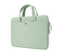 jooeer Funda Portatil 15,6-16 Pulgadas Bolsa Ordenador para Chromebook Notebook 15,6/16", Sleeve PC Acolchada de Poliéster Impermeable Protector Laptop Fina con Asa Bolsillo para Mujer Hombre, Verde