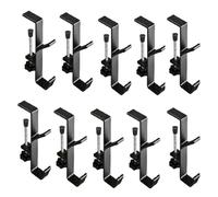 Jooehyer 10 Piezas Escritorio Doble Capa con, para Escritorio Oficina, para Bolsos Móviles, para Mesas Auxiliares Escritorio, Color Negro