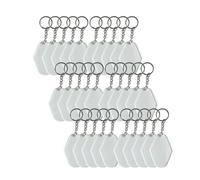 Jooehyer 90PCS DIY Acrílico Transparente Colgante Decoración Conjunto Acrílico en Imagen Regalo,B