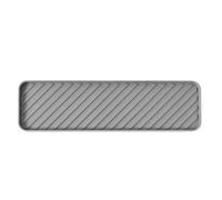 Jooehyer Bandeja para Mantel Individual, Estante para Condimentos, Tapete Almacenamiento Aislado para Tazas Té,Bandeja para Jabón de Cocina, Bandeja para de Silicona Gris