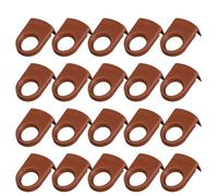 Jooehyer Broches de Cerveza, Clips para de Cóctel, Portabotellas, Clips de Plástico para Beber, Copas para Fiestas de Cumpleaños, Bodas, Marrón