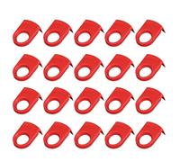 Jooehyer Broches de Cerveza, Clips para de Cóctel, Portabotellas, Clips de Plástico para Beber, Copas para Fiestas de Cumpleaños, Bodas, Rojo