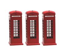 Jooehyer Cabina Telefónica Hucha Hucha Recuerdo Gran Regalo para Niños Decoración del Hogar 18cm
