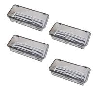 Jooehyer Caja de Almacenamiento para Vajilla y Juego Té con Tapa, A Prueba de Polvo,Caja Almacenamiento para y Palillos de Cocina, Caja de Almacenamiento para Cosméticos, Color Gris