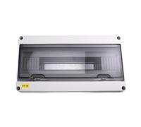Jooehyer Caja de Conexiones Serie HT de 18 Vías, IP65, Impermeable, para Exteriores, ABS, Eléctrica, con Cerradura para Disyuntor.