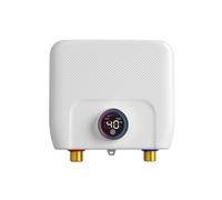 Jooehyer Calentador de Agua Eléctrico Calentador de Agua Instantáneo Debajo del, Conversión Entre Fahrenheit y Celsius, Control Remoto, B