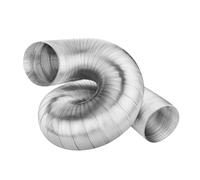 Jooehyer Conducto Flexible de Aluminio para Ventilación, Conducto de Escape Telescópico, Tubo de Humo, Tubo de Campana Extractora de Cocina, 110CM, 3 Metros