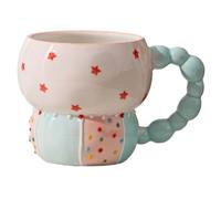 Jooehyer de Cerámica de Café de Color para el Hogar de Desayuno Leche Café Té Jugo de Fruta de Agua de Avena,D