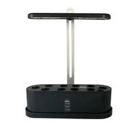 Jooehyer de Cultivo Hidropónico Luz LED de Crecimiento de Plantas de Espectro Completo Kit Inteligente de Germinación de Vegetales Enchufe Europeo Negro