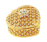 Jooehyer Joyero, Adornos, Conjunto de Boda en Forma de Corazón, Caja de Regalo en Forma de Corazón, Regalo de Ceremonia para Novia, Joyería,