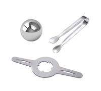 Jooehyer Juego de 3 Soportes para Bolas de Hielo Italianas con Extracto de Espresso de Enfriamiento Rápido para Retener el Aroma