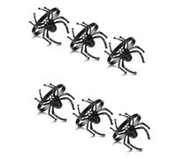 Jooehyer Juego de Anillos para Servilletas de Halloween Servilleta de Halloween con Forma de Araña Broche de Servilleta de Aleación de Metal con Forma de Araña de Diamantes