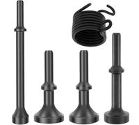 Jooehyer Juego de Brocas para Martillo Neumático Alisador, Kit de 5 Herramientas para Martillo Neumático con Resorte para Martillo Neumático 150, 190, 250