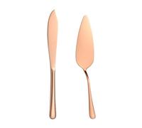 Jooehyer Juego de Corte de Pastel para Bodas, Juego de Cuchillo y Servidor para Pastel, Juego de 2 Piezas para Servir Pastel de Pastel de Diseño Clásico, Apto para Lavavajillas,C