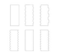 Jooehyer Juego Raspadores Peine para Glaseado MáS Suave para Pasteles, 6 Uds., Suministros DecoracióN para Esculpir Pasteles, Suministros DecoracióN de Pasteles para Hornear, Sin Agujeros