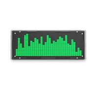 Jooehyer Kit de Bricolaje con Pantalla de Espectro Musical LED, Reloj de Luz RíTmica 16X32, 8 Tipos de Modo de Espectro, Luz de Pantalla de Soldadura SMD, Verde