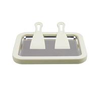 Jooehyer Máquina para Hacer Yogur Congelado de Acero Inoxidable, Máquina para Hacer Yogur Helado Instantáneo con 2 Espátulas, Sorbete de Fruta para Helado