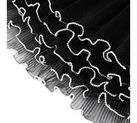 Jooehyer Papel de Regalo para Flores de 4 Yardas con Borde Perlado, Papel de Regalo para, Papel de para Flores, Paquete de 3, Negro.