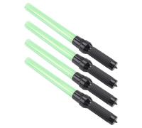 Jooehyer Paquete de 4 Varas de Tráfico de 54 cm, Vara de Luz de Seguridad con Luz LED para Control de Tráfico con 2 Modos de Parpadeo, Vara de Señal de Control Aéreo