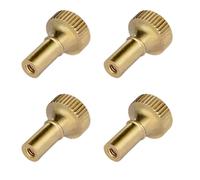 Jooehyer Perilla de Latón para Interruptor de Lámpara, Repuesto para Interruptor de Luz de Encendido/Apagado, Perillas Giratorias de Tamaño Estándar (4 Unidades)