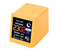 Jooehyer Reloj Inteligente de EstacióN MeteorolóGica WiFi DIY Lindas Animaciones GIF DecoracióN de Escritorio FuncióN de áLbum ElectróNico Mini Reloj C