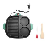 Jooehyer Sartén Eléctrica para Tortillas, Sartén para Barbacoa, Olla Eléctrica Multifunción Antiadherente, Vaporera para Freír Carne, Enchufe de la UE