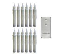 Jooehyer Velas de Halloween con Control Remoto Velas LED Sin Llama para Suministros Decoración Familiar de Cumpleaños, Flash Amarillo