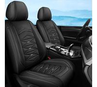 Jooexel Fundas de Asiento de Coche de Ajuste Universal para Mercedes Benz Clase A AMG A32K W168 AMG A45 W176 AMG A35 W177 AMG A35 V177 AMG A45S W177 Conjunto de Protección Fundas de Asiento de Cuero