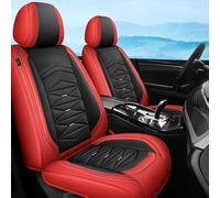 Jooexel Fundas de Asiento de Coche de Ajuste Universal para Mercedes Benz Clase A AMG A32K W168 AMG A45 W176 AMG A35 W177 AMG A35 V177 AMG A45S W177 Conjunto de Protección Fundas de Asiento de Cuero