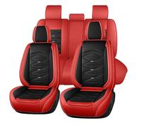 Jooexel Fundas de asiento de coche de piel de napa premium, ajuste universal, compatible con airbag, 5 asientos con reposacabezas divididos y asiento trasero plano, se adapta a Fabia, Kamiq, Scala