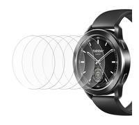 Joogee 6 Piezas Protector Pantalla Compatible para Xiaomi Watch S3 Cristal Templado,9H Dureza, Anti-Burbujas Anti-arañazo HD Película para Xiaomi Watch S3