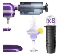 Jooke Shaved Ice Attachment for Kitchenaid Stand Mixer,Ice Crushers for Home Use,Homemade Shaved Ice Maker,Snow Cone Machine for Kitchenaid Ice Shaver with 8 Reusable Ice Cube Mold,Instruction Manual