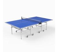 JOOLA J100X - Mesa de ping pong para exteriores (12 mm, impermeable, plegable, 274 x 152,5 x 76 cm), color azul