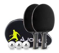 JOOLA Juego de Tenis de Mesa Black Duo Pro Tenis de Mesa 2 Raquetas 3 Pelotas...