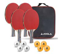 Joola Juego de tenis de mesa Team School, 4 raquetas, 8 pelotas, bolsa, Unisex adulto Multicolor