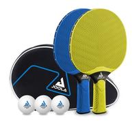 JOOLA Juego de Tenis de Mesa Vivid Outdoor 2 TT Raqueta 3 Pelotas Bolsa Resis...