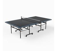 JOOLA Mesa de Ping Pong Exterior J100A - Mesa de Ping Pong Profesional de 4 mm de Aluminio Resistente a la Intemperie, Plegable, Antracita/Azul, 274 x 152,5 x 76 cm