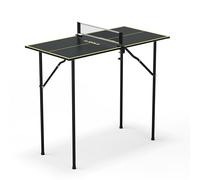 JOOLA Mesa de Ping Pong Mini - Mesa de Ping Pong para Interiores, Mesa de Ocio Incluye Red de Ping Pong, Gris Oscuro