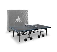 JOOLA Mesa de ping pong profesional para exteriores, resistente a la intemperie, superficie de aluminio y plástico de 6 mm, estructura plegable, incluye red de ping pong
