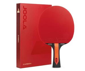 JOOLA Raqueta de tenis de mesa Red Carbon Pro/Control/X - Raqueta de tenis de mesa de carbono con caja magnética