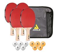 JOOLA Set de Ping-Pong Familiar con 4 Raquetas, Pelotas de Ping-Pong y Bolsa de Transporte