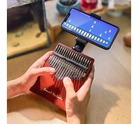 Jooleer Kalimba inteligente con aplicación, martillo de afinación, piano de pulgar, 17 teclas, portátil, instrumento musical fácil de aprender, regalo de Navidad para principiantes, niños y adultos