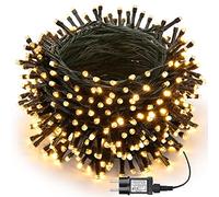 Joomer Luces Navidad Exterior Enchufe, 40M 400 LED Guirnalda Luces Navidad Blanco Cálido y Colorido, Luces para Arbol de Navidad Control Remoto Color Regulable para Fiestas Navideñas Festival