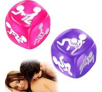 joonnair 2 Dados EróTicos Para Parejas, Juegos De Pareja, Noche RomáNtica, Juego De Dados Para Adultos, Regalo Original De San ValentíN Para Regalos Del DíA De San