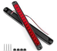 joonnair 2 luces LED de freno para camiones, 12-24 V, impermeable, luz trasera para remolque, UTV, ATV, barra de freno, IP67, resistente al agua para barcos marinos pesados