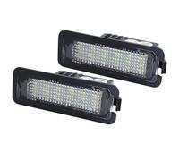 joonnair 2 Luces LED Para MatríCula Para VW Golf 4 5 6 Caddy 3 4 Passat Jetta, LáMpara de Luz de MatríCula 6000k 12v, 18SMD Canbus Sin Errores, Luz Blanca Luces Matricula